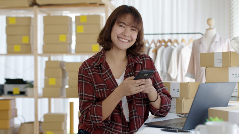 a business student working in family business