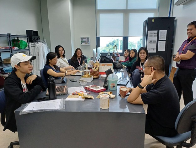 students having an academic discussion